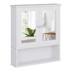 Meilocar Bathroom Wall Cabinet with Mirror, Bathroom Mirror Cabinet Wall Mounted, Over Toilet Medicine Cabinets with Adjustable Shelf, Large Capacity
