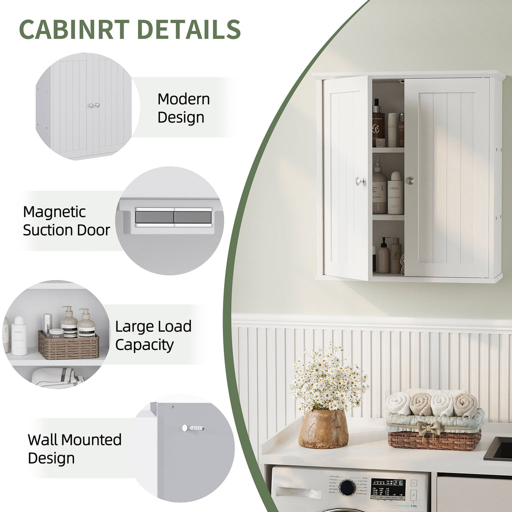 Meilocar Bathroom Wall Cabinet, Bathroom Cabinet Wall Mount, Over Toilet Space Saver Storage Cabinet, Wood Medicine Cabinets