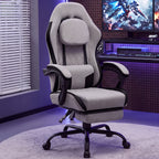 Meilocar Gaming Chair with Footrest, Ergonomic Fabric Desk Chair