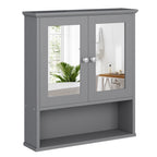 Meilocar Bathroom Wall Cabinet with Mirror, Bathroom Mirror Cabinet Wall Mounted, Over Toilet Medicine Cabinets with Adjustable Shelf, Large Capacity