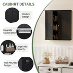 Meilocar Bathroom Wall Cabinet, Bathroom Cabinet Wall Mount, Over Toilet Space Saver Storage Cabinet, Wood Medicine Cabinets
