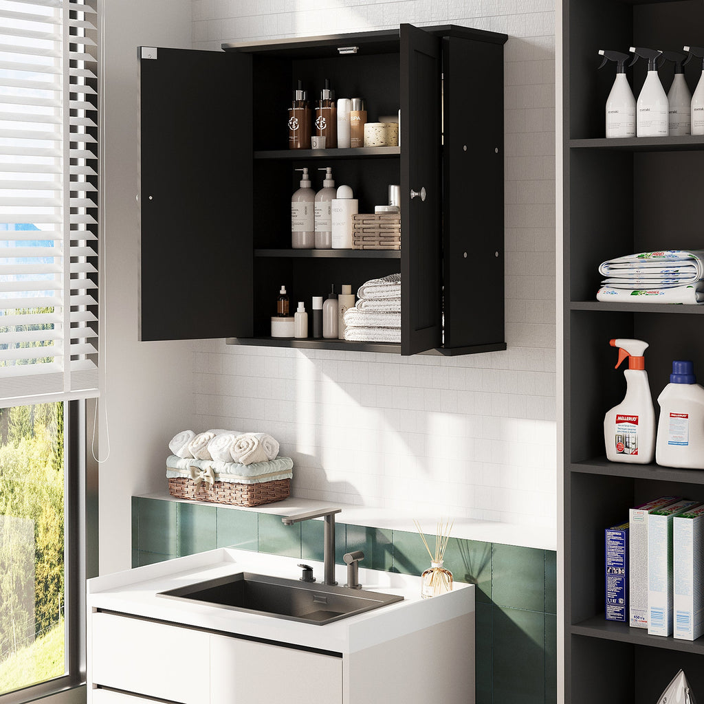 Meilocar Bathroom Wall Cabinet, Bathroom Cabinet Wall Mount, Over Toilet Space Saver Storage Cabinet, Wood Medicine Cabinets