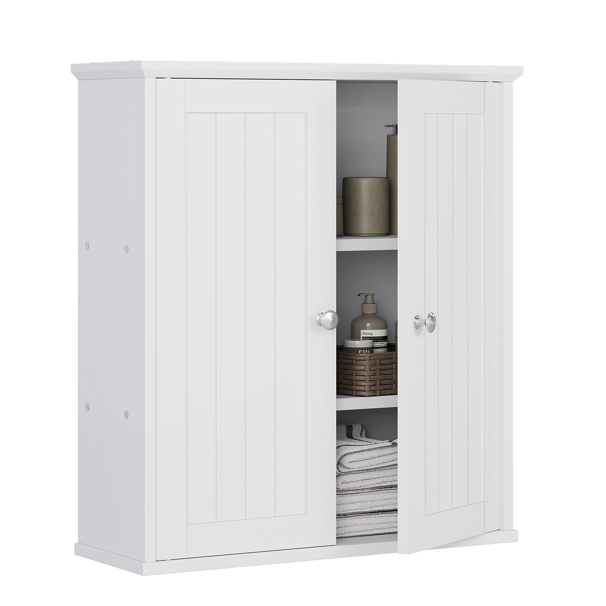 Meilocar Bathroom Wall Cabinet, Bathroom Cabinet Wall Mount, Over Toilet Space Saver Storage Cabinet, Wood Medicine Cabinets