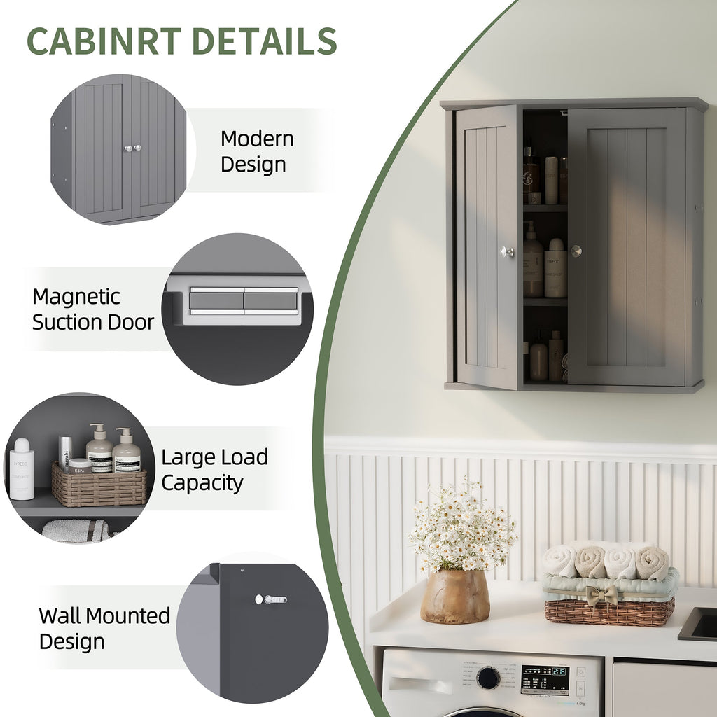 Meilocar Bathroom Wall Cabinet, Bathroom Cabinet Wall Mount, Over Toilet Space Saver Storage Cabinet, Wood Medicine Cabinets