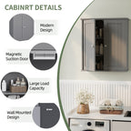 Meilocar Bathroom Wall Cabinet, Bathroom Cabinet Wall Mount, Over Toilet Space Saver Storage Cabinet, Wood Medicine Cabinets