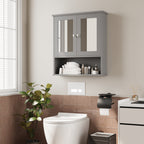 Meilocar Bathroom Wall Cabinet with Mirror, Bathroom Mirror Cabinet Wall Mounted, Over Toilet Medicine Cabinets with Adjustable Shelf, Large Capacity
