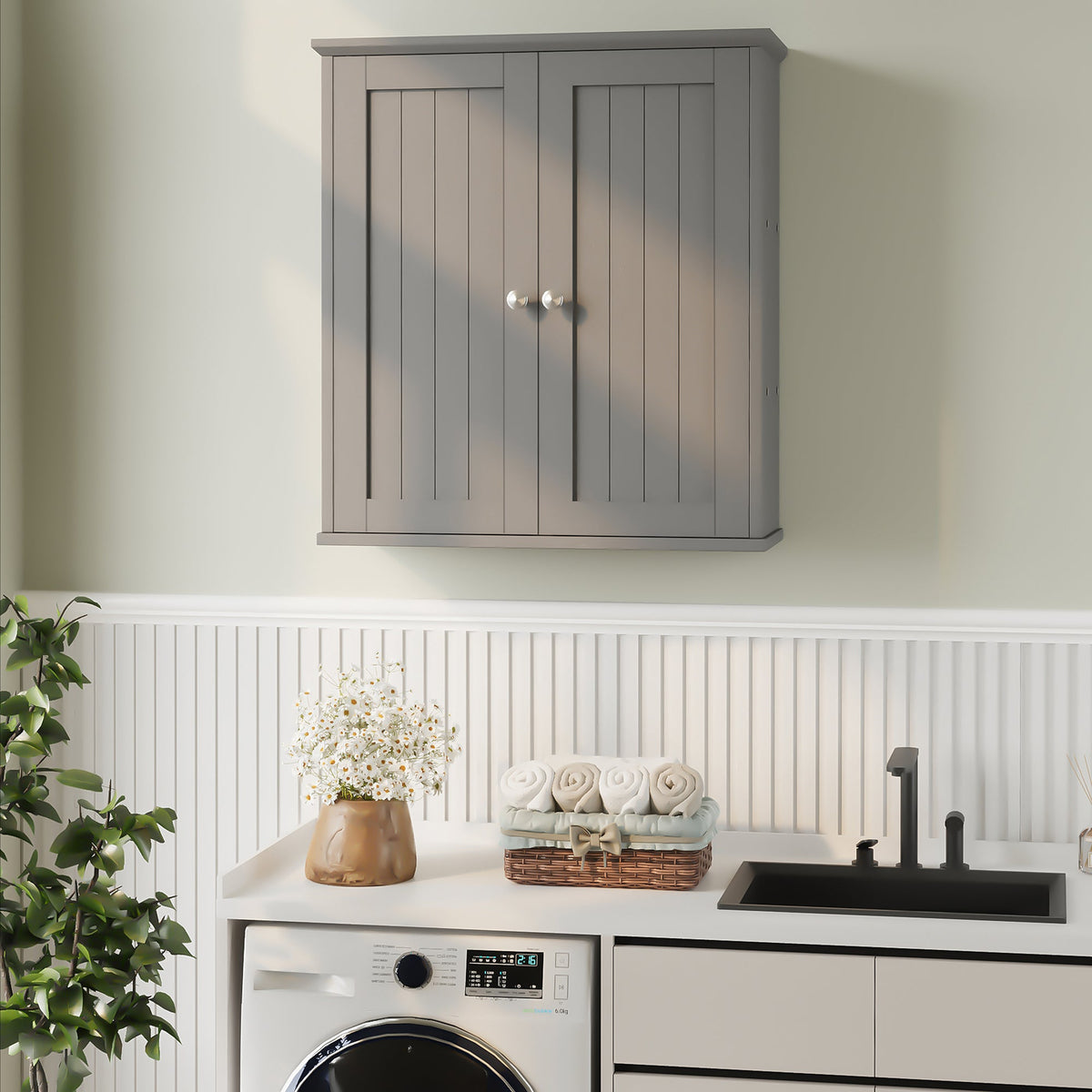 Meilocar Bathroom Wall Cabinet, Bathroom Cabinet Wall Mount, Over Toilet Space Saver Storage Cabinet, Wood Medicine Cabinets