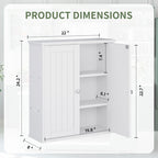 Meilocar Bathroom Wall Cabinet, Bathroom Cabinet Wall Mount, Over Toilet Space Saver Storage Cabinet, Wood Medicine Cabinets