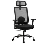 Meilocar Office Chair with Mesh High Back, Ergonomic Office Desk Chair with Adjustable Lumbar Support, Rolling Work Chairs with Wheels and 3D Headrest