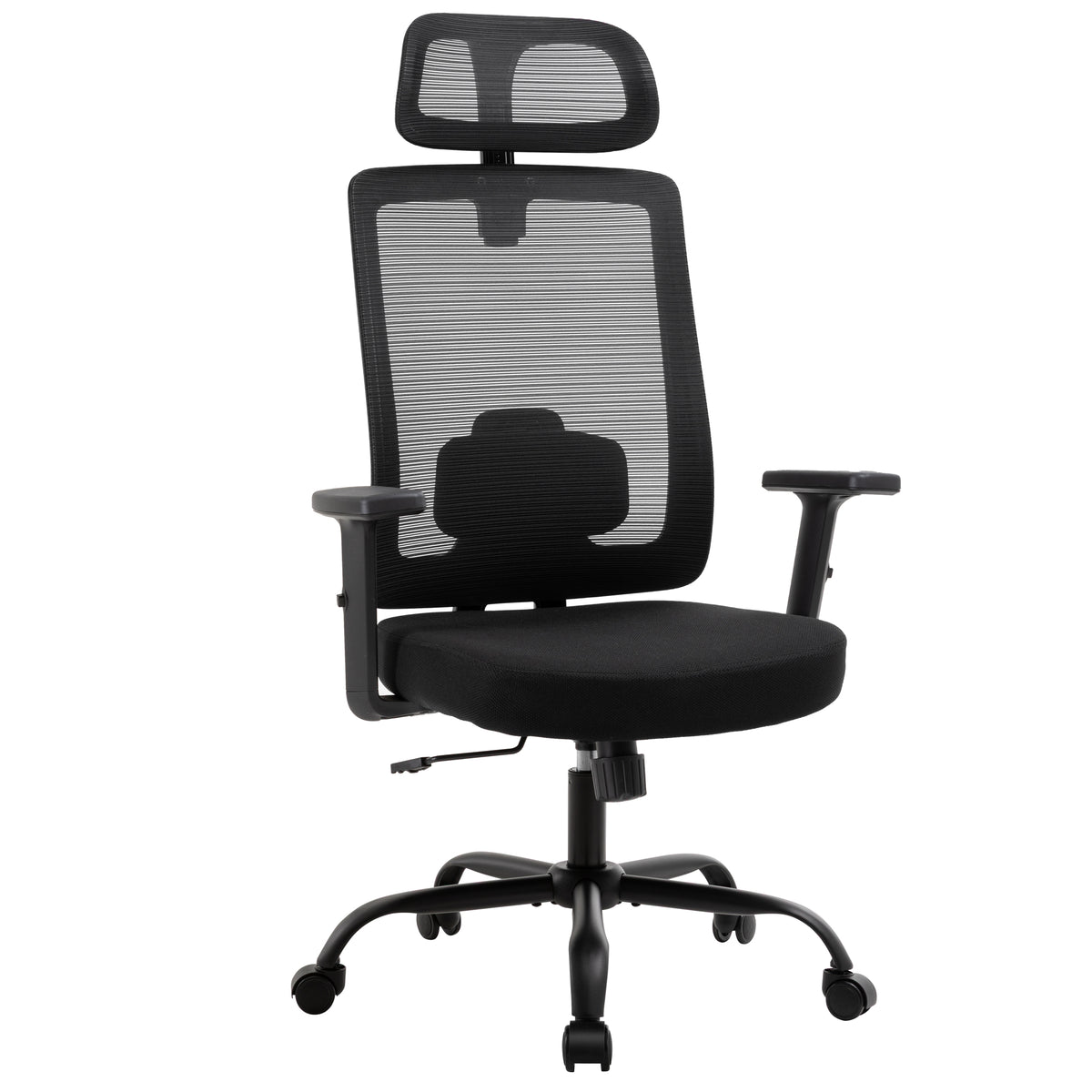 Meilocar Office Chair with Mesh High Back, Ergonomic Office Desk Chair with Adjustable Lumbar Support, Rolling Work Chairs with Wheels and 3D Headrest
