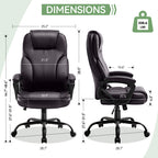 Meilocar Ergonomic Office Chair with High Back, Comfy Desk Chair, Adjustable Executive Office Chair for Home Office, Big and Tall Computer Chair Heavy Duty, 360° Swivel