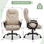 Meilocar Ergonomic Office Chair with High Back, Comfy Desk Chair, Adjustable Executive Office Chair for Home Office, Big and Tall Computer Chair Heavy Duty, 360° Swivel