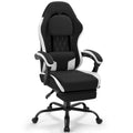 Meilocar Gaming Chair with Footrest, Ergonomic Fabric Desk Chair