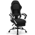 Meilocar Gaming Chair with Footrest, Ergonomic Fabric Desk Chair