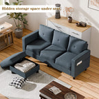  sectional couch WALSUNNY livingroom sectional couch sectional couch #color_dark-grey #material_linen-fabric
