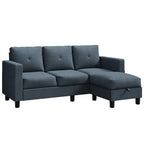  sectional couch WALSUNNY livingroom sectional couch sectional couch #color_dark-grey #material_linen-fabric